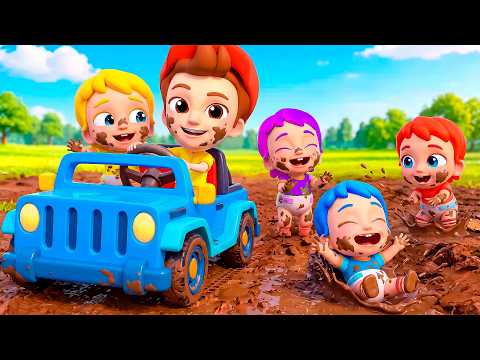 Ten In The Mud with Policeman | Learn Numbers | Best Kids Songs and Nursery Rhymes