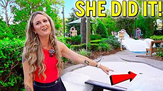 This Has NEVER Happened at Disney's Winter Summerland Mini Golf! - INSANE Hole in One!