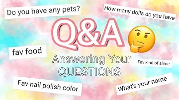 My FIRST Q&A!! 😱 Answering Your QUESTIONS!!😆