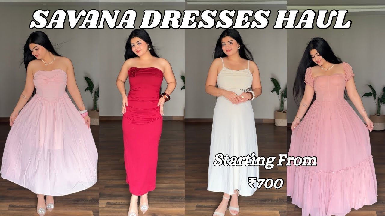 Huge Birthday Dresses Haul from SAVANA😍I Affordable and Trendy Dresses Collection🫶🏻