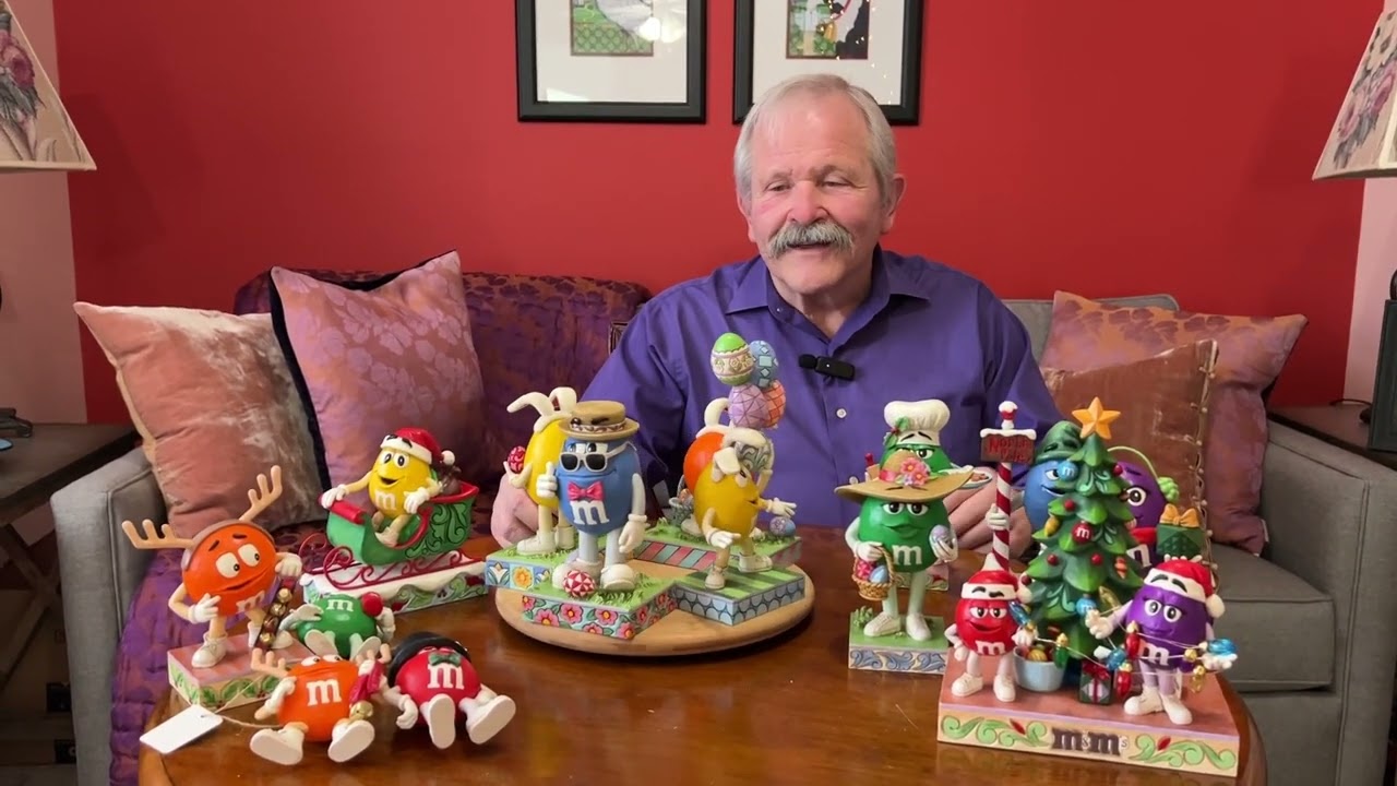 M&M's ホリデーコレクション デビッド・ギリランド 1:24 Jim Shore M&M's Collection – Colorful Candy Character Figurines