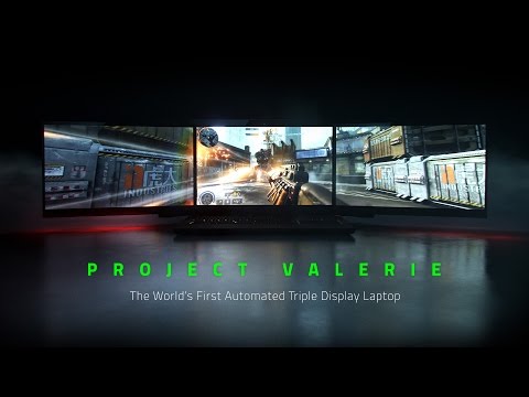 Razer's Project Valerie, the world's first triple display laptop, designed for gaming