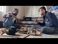 ÇOBAN HAYATI GÜNLÜK VLOG - doğal renkli taşlar/öğlen yemeği acılı menemen - Sorkun Bozkır
