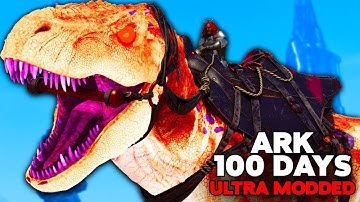 I Survived 100 Days in ARK Descended.... ARKs Most BRUTAL Mod