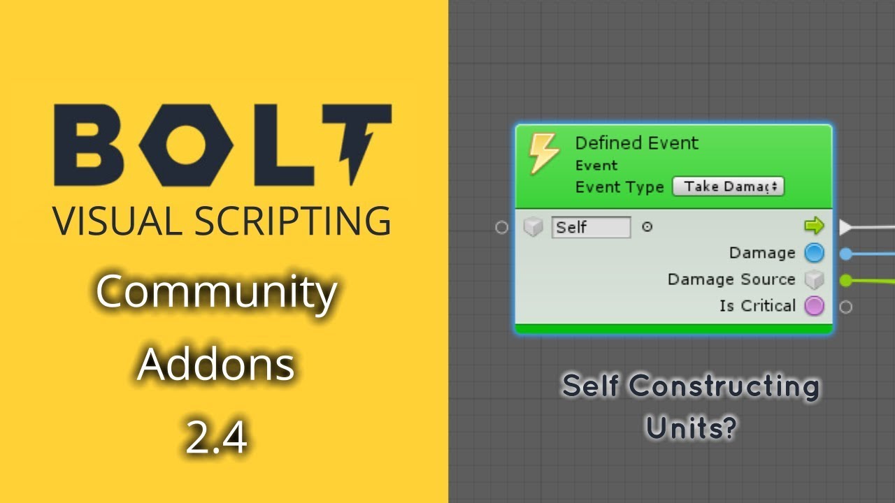 Unity Bolt | Bolt.Addons.Community Version 2.4! - YouTube