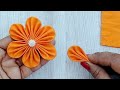 Clothes Flower Making Easy | How to Make Fabric Flowers in just 3 Minutes | Fabric Flower Design