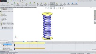 Solidworks tutorial Spring Animation