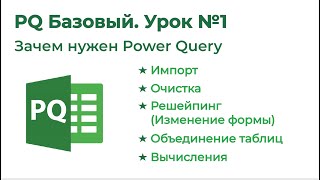 Power Query Базовый №1. Зачем нужен Power Query, Основные возможности