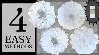 🩵 FAST 6-INCH DECO MESH WREATHS FOR BEGINNERS! HOW TO MAKE A DECO MESH WREATH 4 WAYS!
