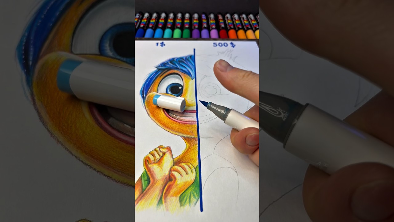 500$ Drawing JOY from Inside Out 2🎨
