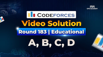 Educational Codeforces Round 183 (Rated for Div. 2) Video Solution A to D in Bangla
