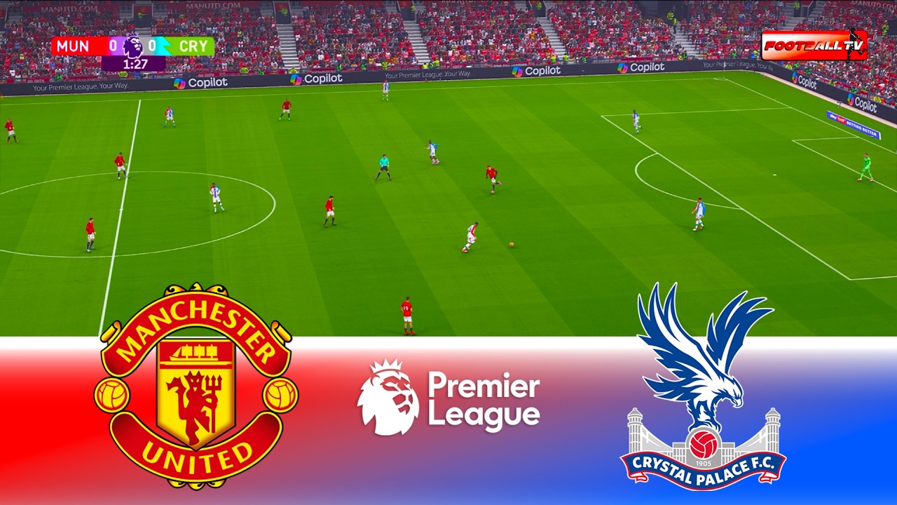 Man United vs Crystal Palace - Premier League 2026 | Full Match All Goals | Pes 21 Gameplay