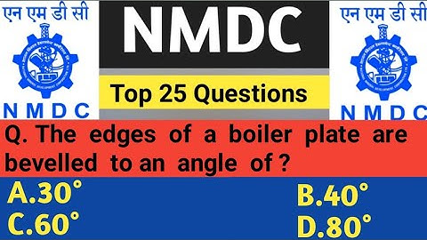 NMDC Junior Officer Top 25 Important Mechanical Objective Questions And Answer || Mechanical ||