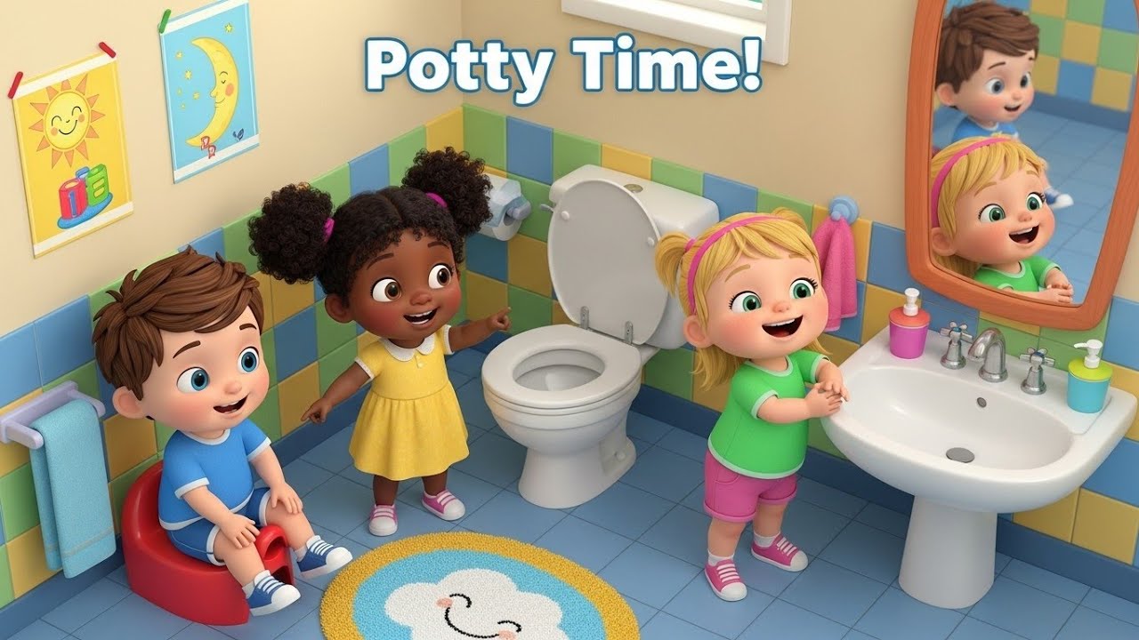 Potty Time! 🚽 | Fun Learning Song for Kids | Toilet Training Nursery Rhyme