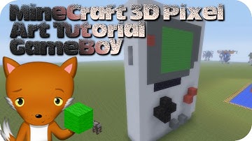 MineCraft 3D Pixel Art Tutorial - GameBoy