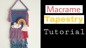 Macrame Cutest Tapestry Wall Hanging / Easy Macrame Wall Hanging/The Craft Pot
