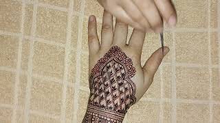Beautiful and easy front hand mehndi design|Simple front hand mehndi design