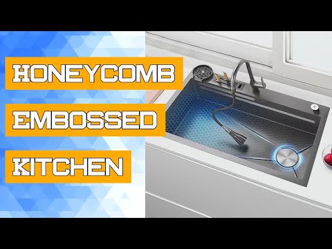 Honeycomb Embossed Kitchen Sink Nano Stainless Steel Large Single Sink 3mm Thick Household Vegetable