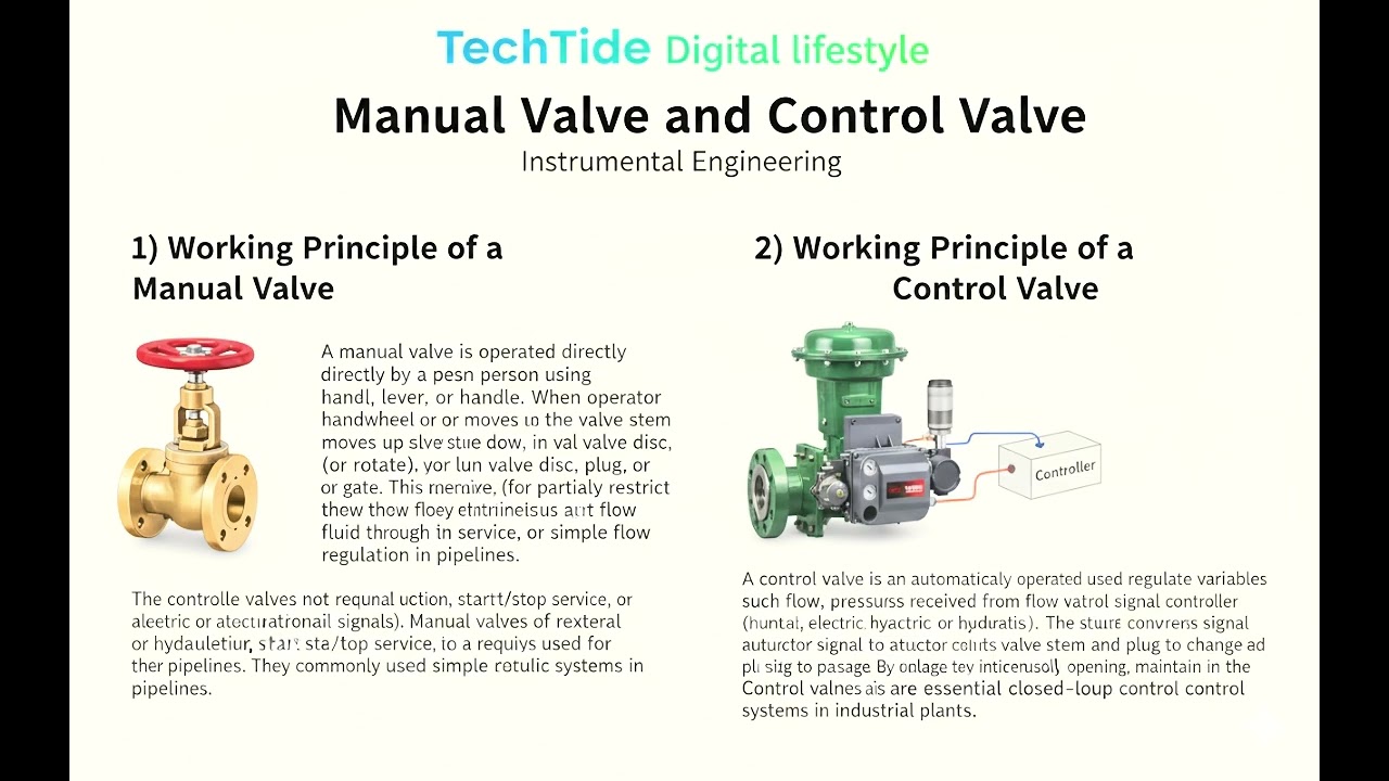 Control and Manual Valve instrumental Engineering