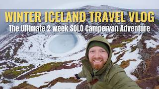Travel vlog - Epic Winter Iceland Travel Vlog | 2 Weeks SOLO Exploring Iceland by Camper Van | Iceland Itinerary