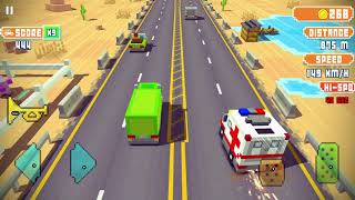 Blocky Highway Traffic Racing Gameplay Android Games ASL Android Games screenshot 5