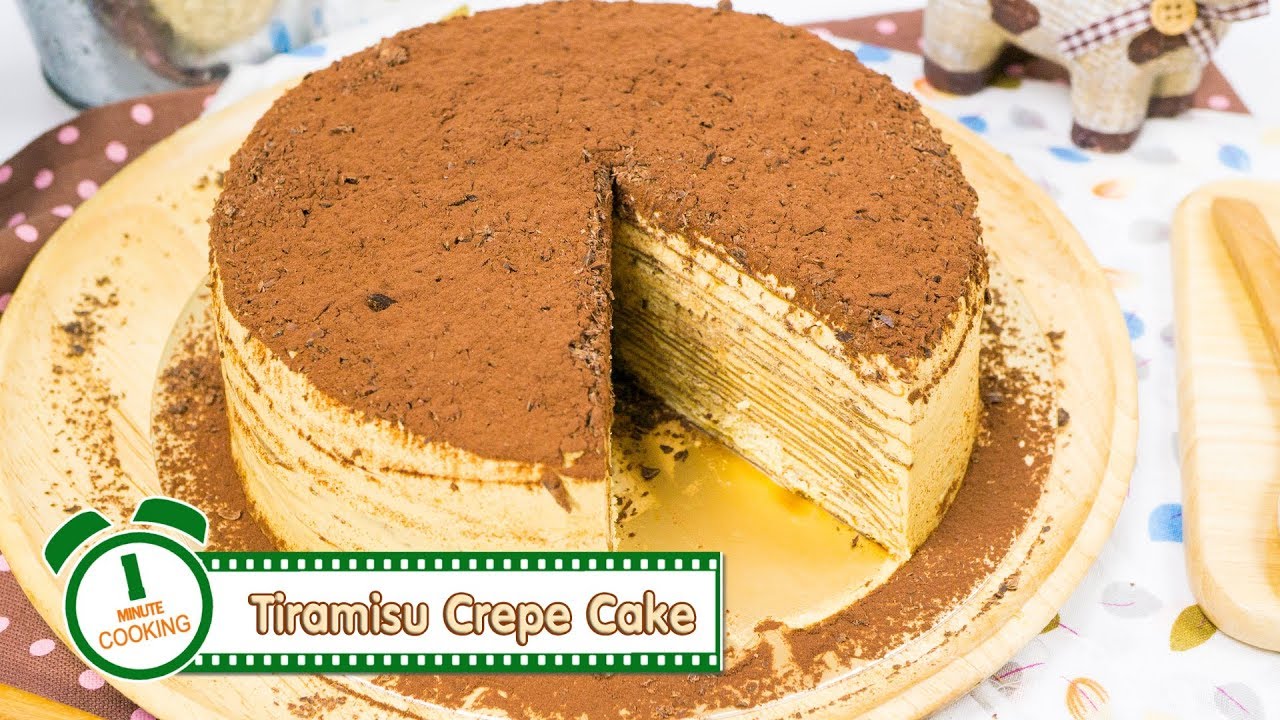 เครปเค้กทีรามิสุ  | Tiramisu Crepe Cake | 1 Minute Cooking