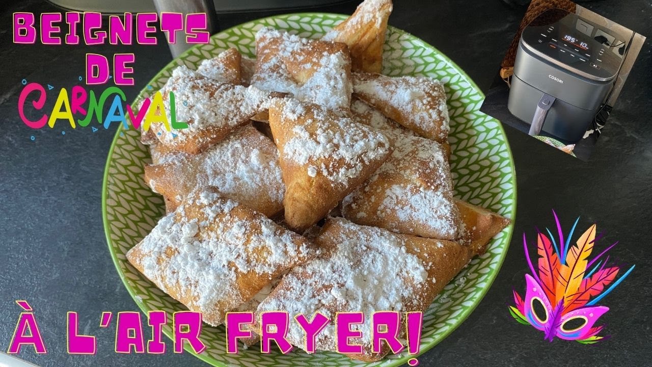 Beignets de carnaval à l’air fryer !!!