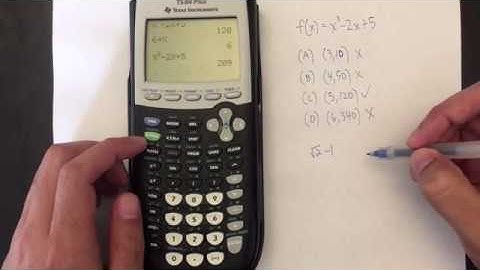 The College Panda SAT Calculator Series for the TI-84 - Part 2 - Evaluating Expressions