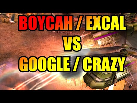 Boycah/Excal vs Google/Crazy - 2v2 EXPERT Challenge - Generals Zero Hour