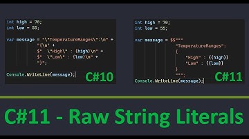 C#11 - Raw String Literals