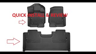 Husky Weatherbeater Floor Mats, Quick Install and Review (22 Ford F150)