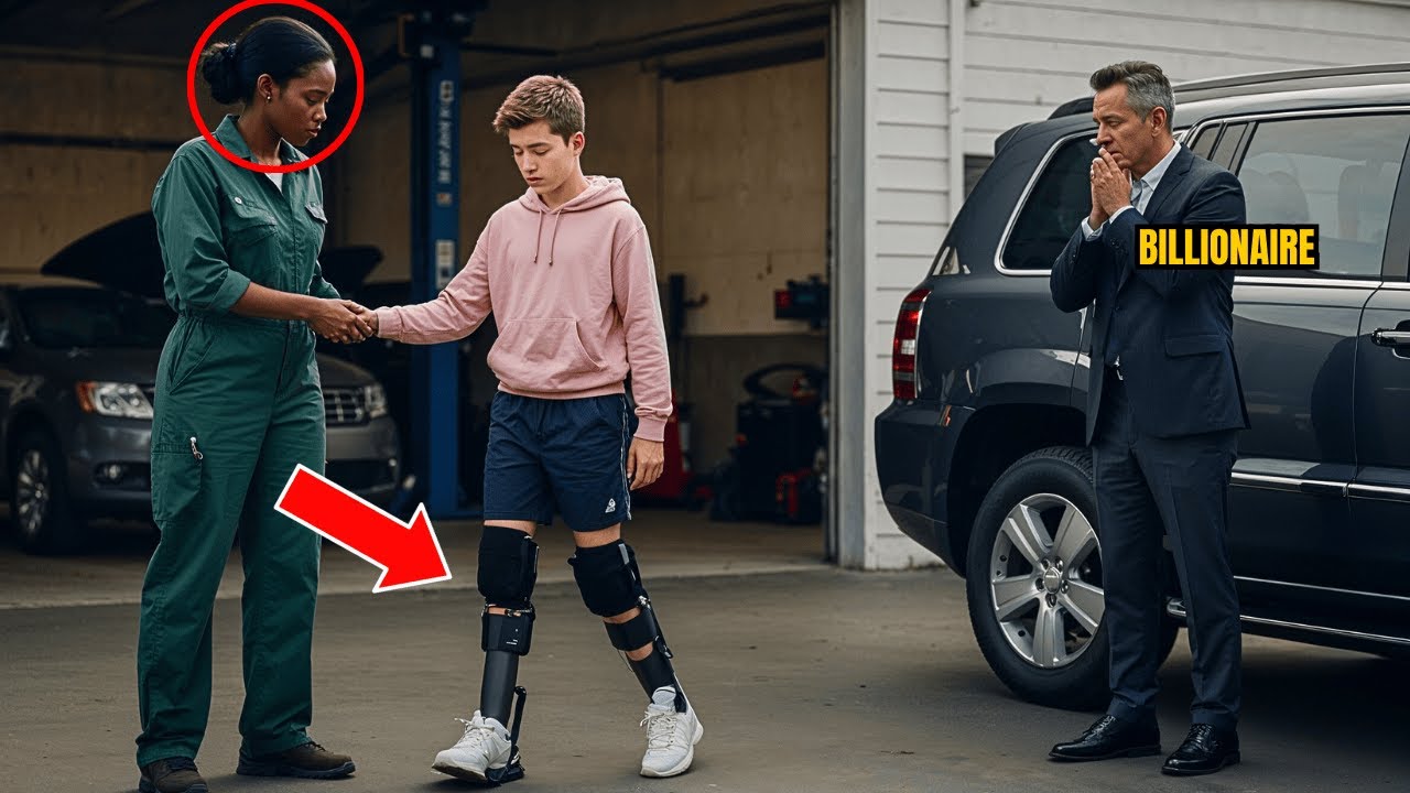 Une Mécanique Sombre Offre un MIRACLE au Fils Handicapé d’un Milliardaire — le Père FOND EN LARMES !
