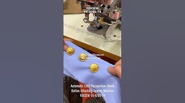 Automatic LOGO-Recognition Shank Button Attaching Sewing Machine