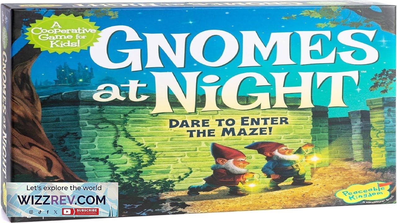 Peaceable Kingdom Gnomes at Night A Cooperative Maze Game for 2