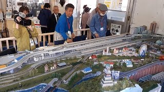 鉄道模型人生、集大成のジオラマ　本物の駅に寄贈　長良川鉄道関駅