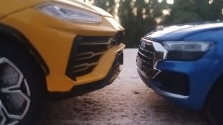 Audi Q8 vs Lamborghini urus | diecast model cars | 😱😱