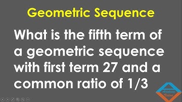 What is the fifth term of a geometric sequence with first term 27 and a common ratio of 1/3