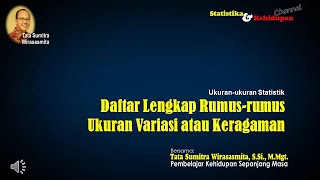 Inilah rumus-rumus dalam ukuran variasi ...