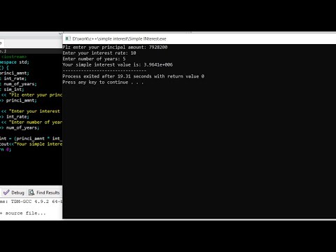Simple Interest Calculator In C++ With Source Code | Source Code & Projects