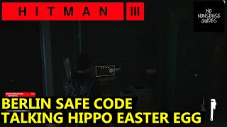 Hitman 3 Berlin Safe Code & Talking Hippo Easter Egg