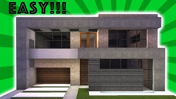 Minecraft Tutorial: How to Build a Modern House #8!