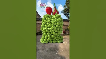 Create green vegetable and fruit characters🤠 walking bumps... 3D special effects - 3D animation