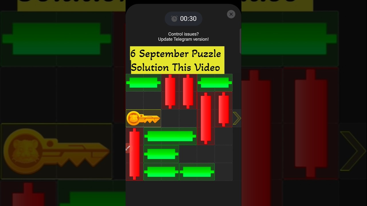 Mini Game Puzzle Solution Trick 6 September| 