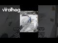Plow Driver Helps Kids Shovel Driveway || ViralHog Shorts