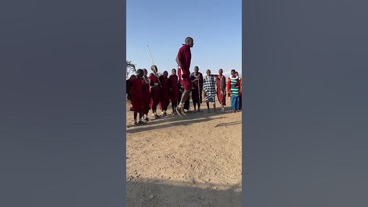 The traditional Adumu Dance that the Maasai perform during rituals (or for tourists!)