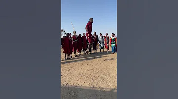 The Traditional Adumu Dance That The Maasai Perform During Rituals Or For Tourists 