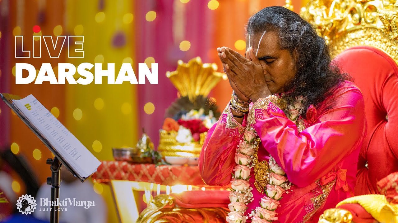 Beginning of Darshan with Paramahamsa Vishwananda - LIVE NOW from Mauritius