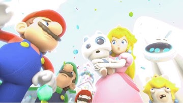 Mario + Rabbids Kingdom Battle 100% Walkthrough Part 4 - WORLD 4 Lava Pit All Level All Bosses