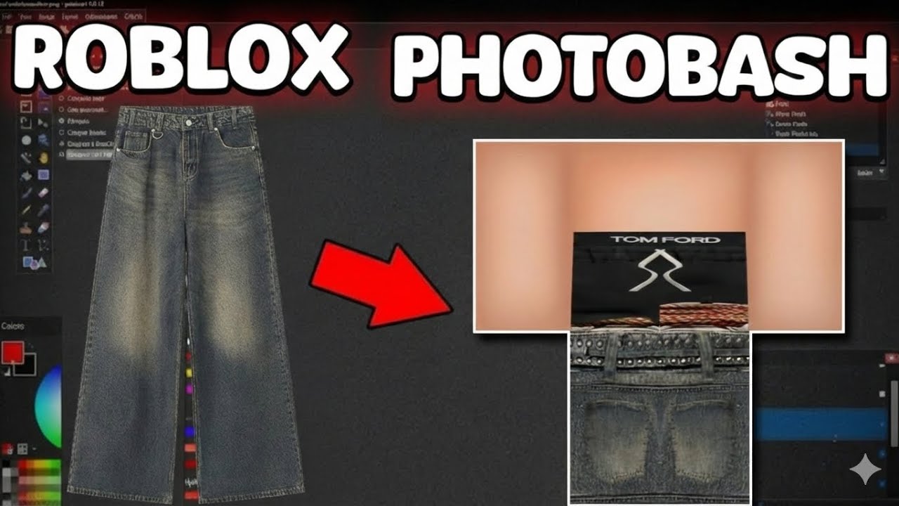 Pant Photo Robux EASY ROBLOX PANT / PHOTOBASH TUTORIAL ( ibisPaint X ) - YouTube