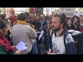 Manifestation  angoulme les anticapitalistes chantent contre les violences policires